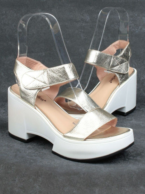 08-QL6989-1A WHITE Босоножки женские (натуральная кожа)