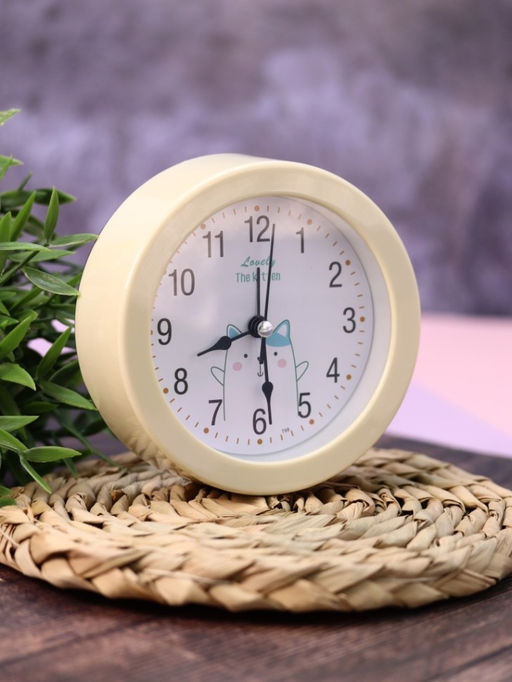 Часы-будильник Morning dog, white (12,5х12,5 см)