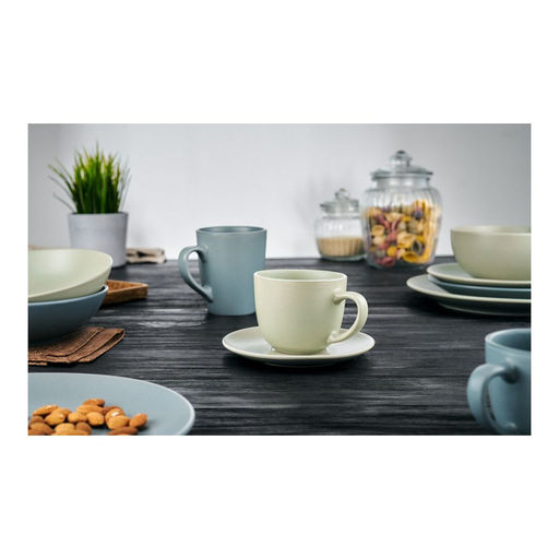 Тарелка десертная Walmer Global, 19 см, цвет зеленый  фото 4