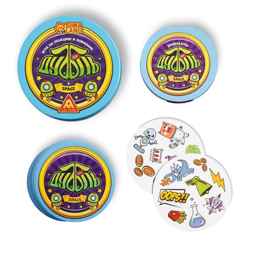 Настольная игра Дуббль. Space на реакцию и внимание, 5+ - Лас играс фото 2