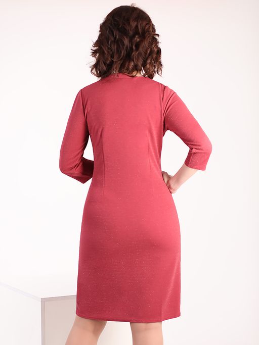 Платье розовое с люрексом - Almond фото 5