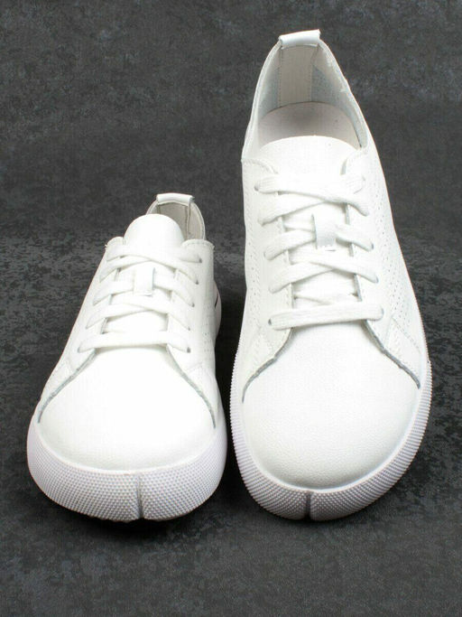 05-PDXL135-1 WHITE Кеды белые (натуральная кожа)