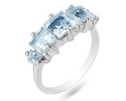 Кольцо из серебра топаз, Джолина