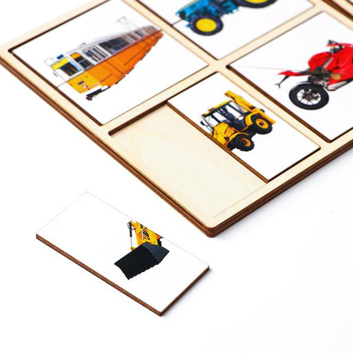 Картинки-половинки Транспорт - Лесная мастерская фото 2