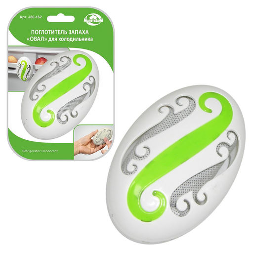 Поглотитель запаха для холодильника Овал 1шт. J80-162 /МультиДом/