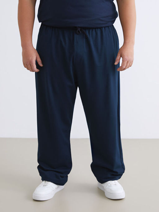 B?y?k Beden Standart Kal?p Bask?l? Erkek Pijama Alt