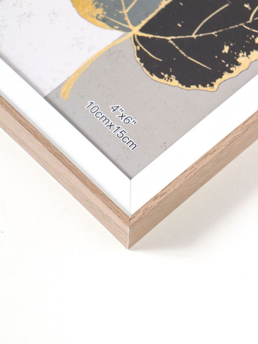 Цена за 2 шт. Фоторамка пластик 10х15 см "Современная классика" беж и белый 16х10,8х1,5 см