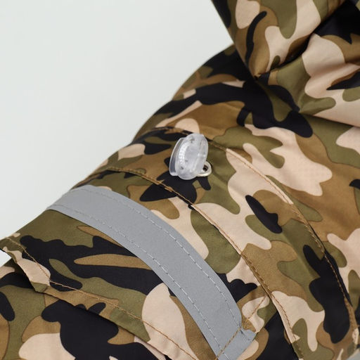 Комбинезон для собак, демисезонный с подкладом, размер S (ДС 25, Ог 37см), камуфляжный - Simaland фото 24