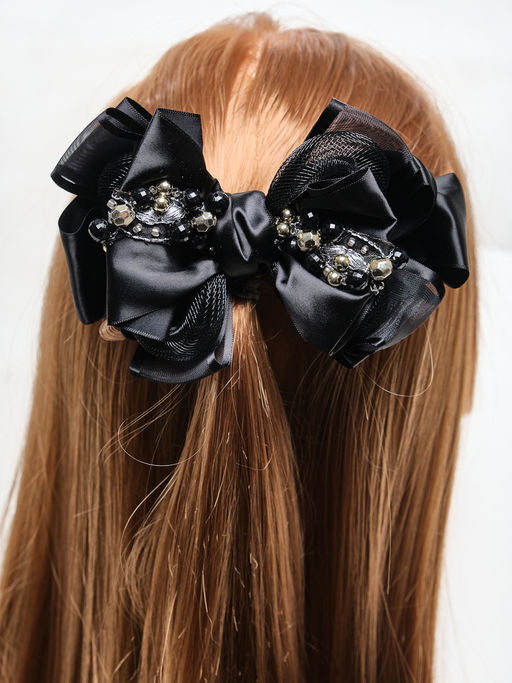 Заколка-автомат PU0302 серый - Mini maxi фото 2