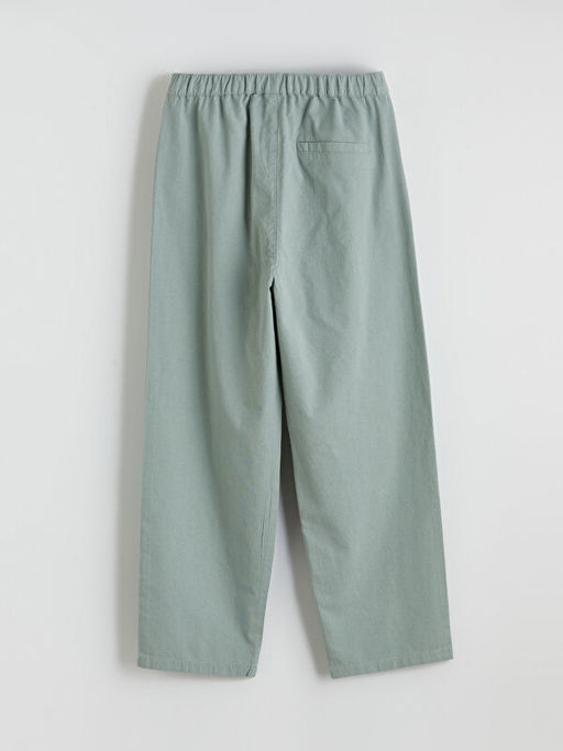 Keten Kar???ml? Pileli Erkek ?ocuk Pantolon