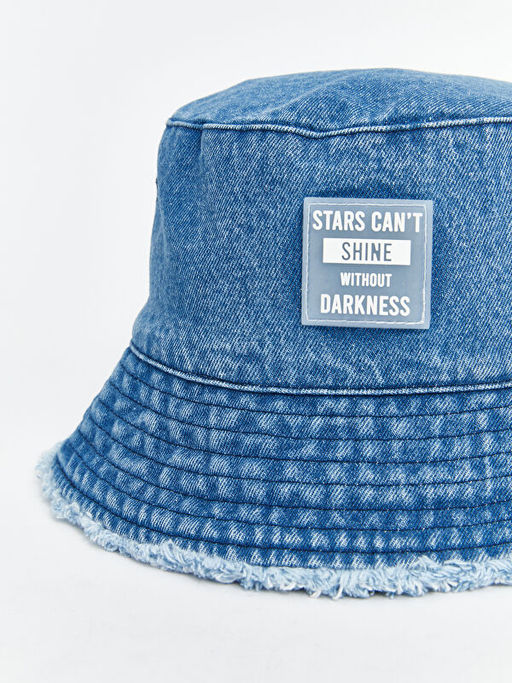 K?z ?ocuk Denim Bucket ?apka