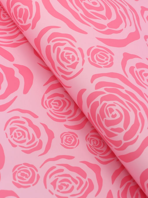 Цена за 20 шт. Пленка для цветов, «Цветы», розовая, 57×57 см