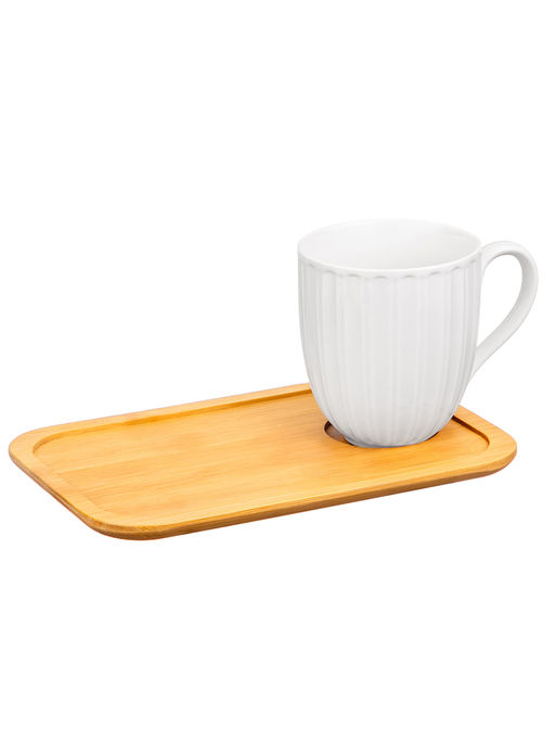 Набор кружек с блюдцами д/ десерта 4 пр. 330 мл 12*8,5*9,5 см Ампир фарфор - Elan gallery фото 6