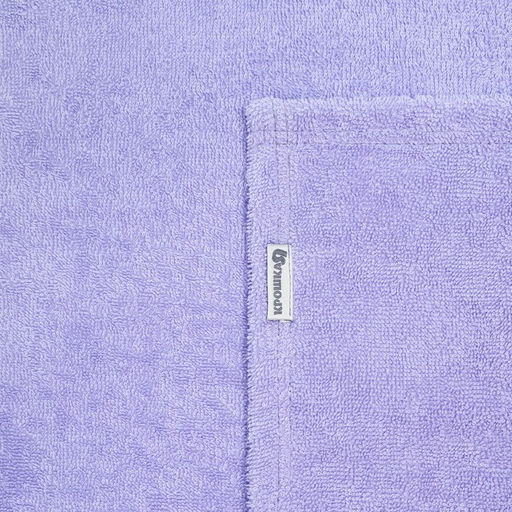 Набор для купания Крошка Я (полотенце-уголок 85*852см,полотенце 40*55см, рукавица), цвет сиреневый  фото 5