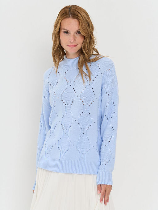 Джемпер женский 9242-94067. 3200331 холодный голубой