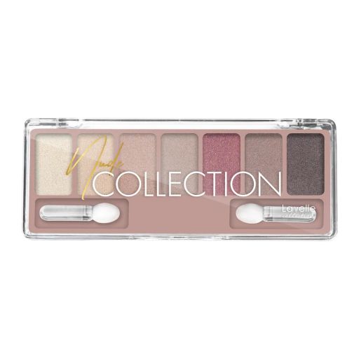 LavelleCollection Тени для век NUDE COLLECTION 7-ми цветные тон 02 классический нюд с шиммером