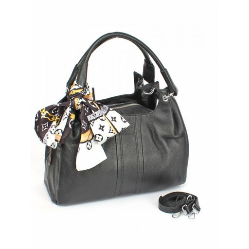 Сумка женская натуральная кожа GU 2033-3719, 3отд, плечевой ремень, черный 263135 - Adelia фото 2