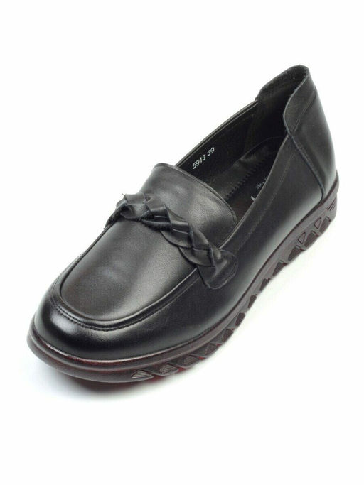 06-5913 BLACK Туфли (натуральная кожа) - Фабричный китай фото 5