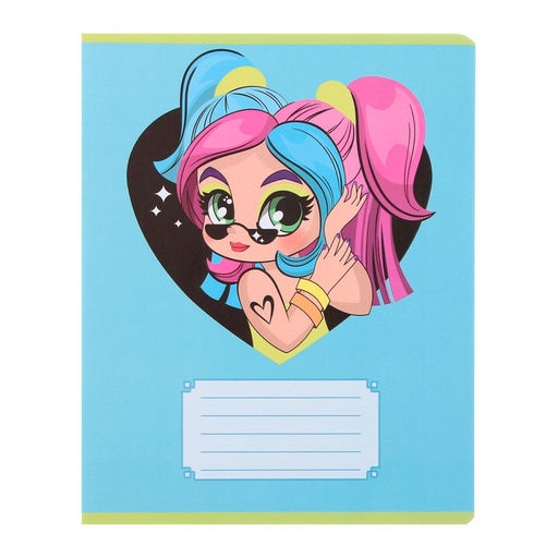 Комплект тетрадей из 10 штук 12 листов в узкую линию Модница, обложка мелованная бумага, ВД-лак, блок офсет - Calligrata фото 6