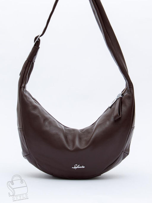 Сумка женская кожаная 9177SP coffee Velina Fabbaino-Safenta в Новосибирске