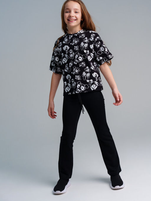 12421032 Брюки трикотажные для девочек