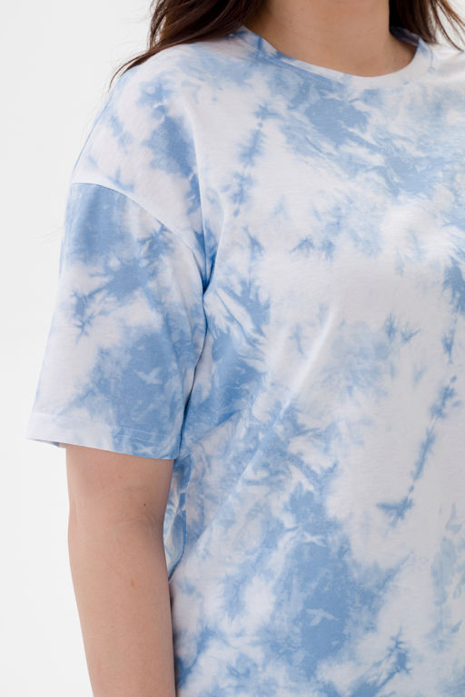 Костюм из кулирки унисекс дым голубой макси - Амадэль фото 18