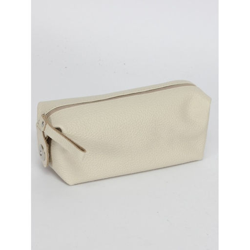 Косметичка Croco-К-721 натуральная кожа (1 отдел), бежевый флотер (28) 263532