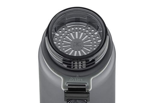 Бутылка для воды 1000 мл 7,8*7,8*28,5 см "Style Matte" с углублениями д/пальцев серая