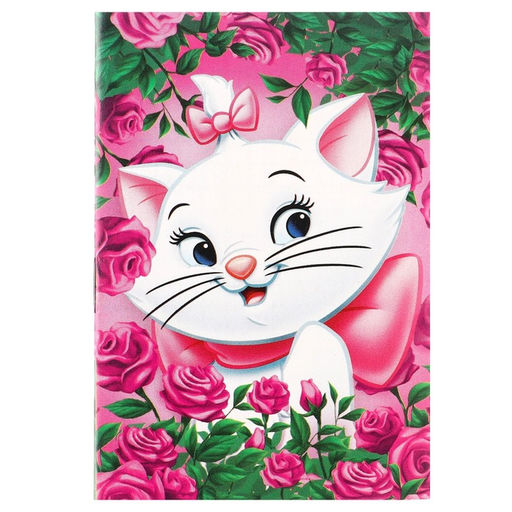 Цена за 40 шт. Блокнот А7, на скрепке, 16 листов, в клетку, Коты аристократы