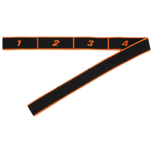 Эспандер-лента Sangh, эластичная, с захватами, 90х4 см, цвет оранжевый  фото 3