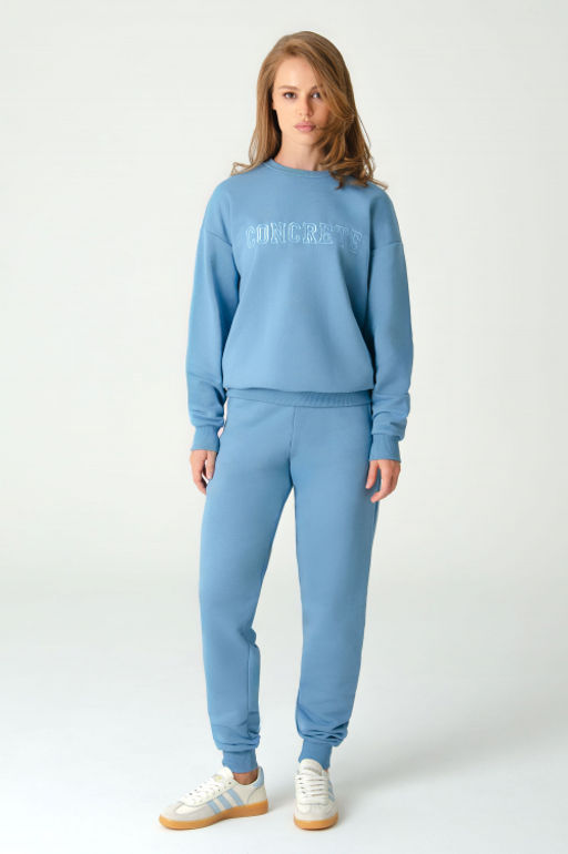 Арт. 2520/3 Костюм с брюками женский 44-52 (5 шт) Цвет:верх-голубой,низ-голубой - Калинка фото 13