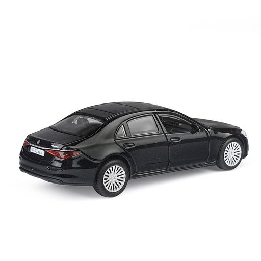 Машина металл Mercedes-Benz S-Class V223 13 см, (двери, багаж, черный) инерц., в коробке