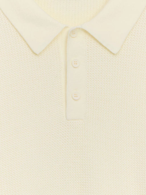 Джемпер поло фактурной вязки / Zarina  фото 3