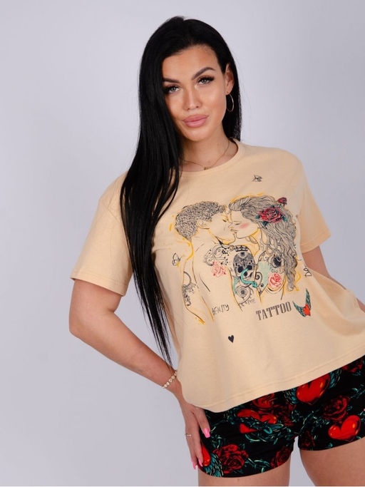 Пижама Тату, трикотаж - Малина фото 3