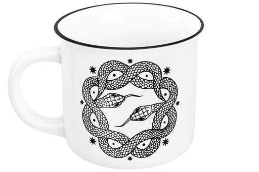 Кружка 400 мл 13*9,5*8,8 см Созвездие змеи белая, NEW BONE CHINA - Elan gallery фото 5