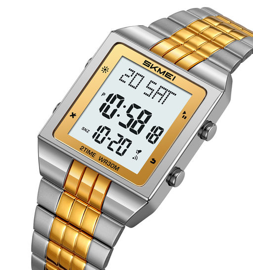 Часы наручные Skmei мужские электронные 2335gold-silver