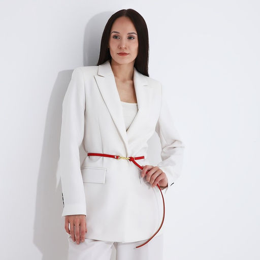 Ремень женский, ширина 1 см, пряжка металл, цвет красный - Simaland фото 3