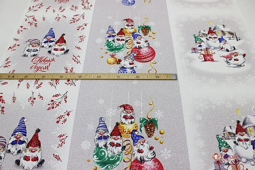 Рогожка Маленькие волшебники, ш.1.5м, хлопок-100%, 165гр/м.кв, раппорт 64см - Купава фото 2