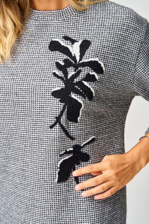 Платье LAIKONY 183 черно-белый  фото 7