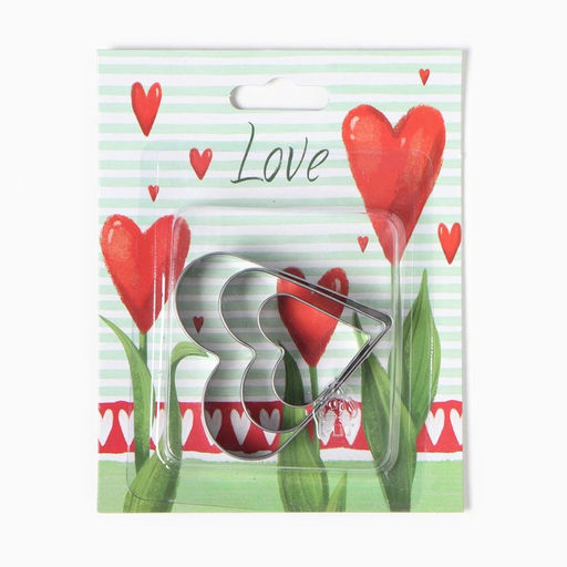 Набор Love: полотенце, 40?73 см, саржа 190 г/м?, формочки для печенья - Этель фото 6