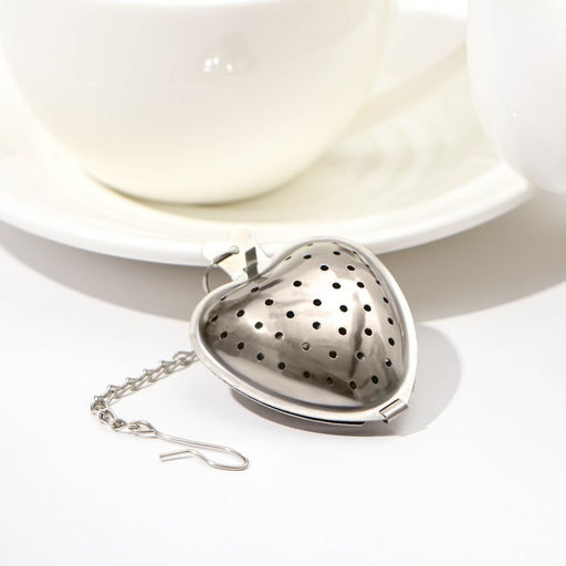 Ситечко для чая Доляна Сердце, 5 см, нержавеющая сталь