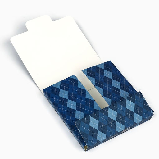 Цена за 5 шт. Коробка для шоколада квадратная Мужской, 10.2?10.2?1.4 см