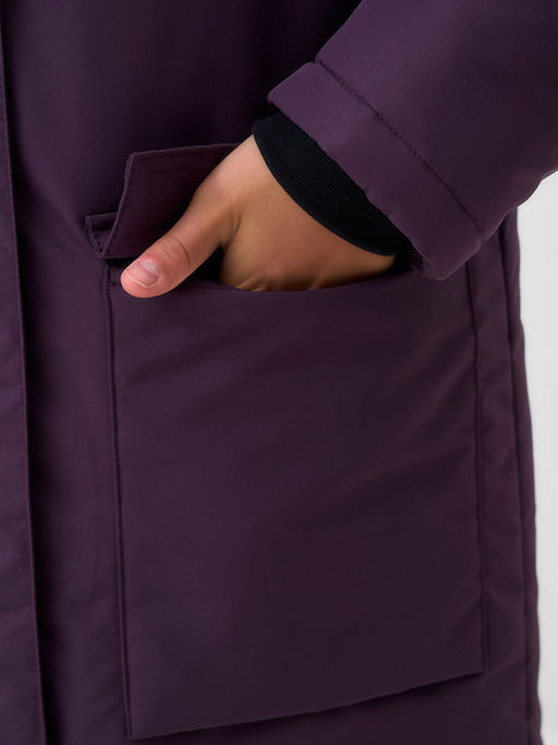 Куртка зимняя 25377-518 ежевичный