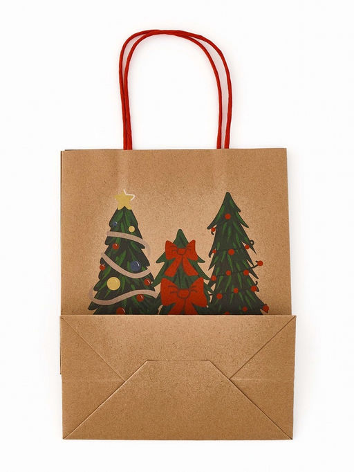 Набор подарочных пакетов «Новогодние ёлочки», 3 шт., 25×4×30.5 см, 30×40×11.5 см, 18×23×10 см