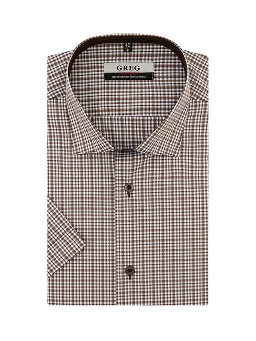 Сорочка мужская короткий рукав GREG 555/109/1100/Z/1p  фото 2