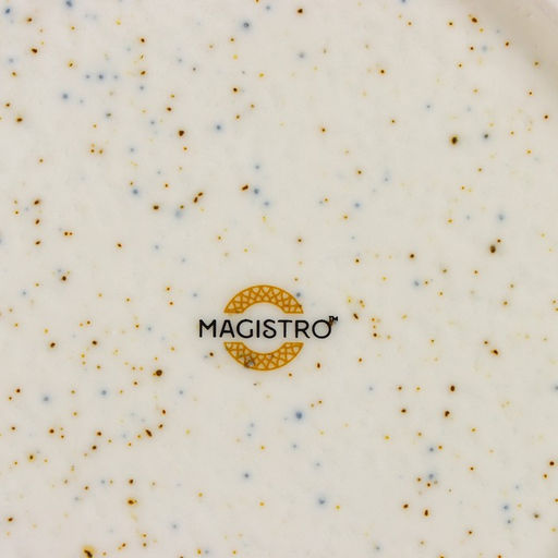 Тарелка для пасты Magistro Poursephona, 140 мл, d=21 см, фарфор, бежевая  фото 6