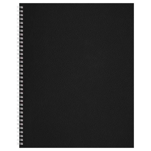 Тетрадь 96л. на спирали BG бумвинил, клетка (Т5гр_бв96к_06640) черная