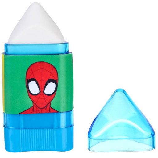 Цена за 24 шт. Точилка с ластиком, пластиковая, Человек-паук - Marvel фото 4