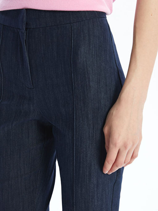 Crop Flare Kad?n Jean Pantolon