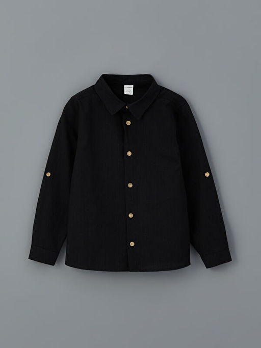 Poplin Erkek ?ocuk G?mlek ve Pantolon 2li